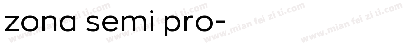 zona semi pro字体转换